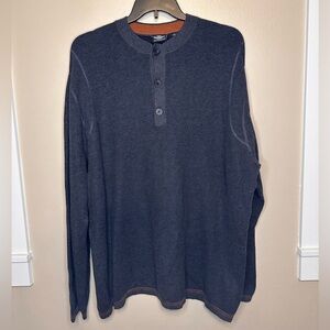 Harley-Davidson Men’s Cashmere Knit Long Sleeve Henley Sweater Sz 2X Gray